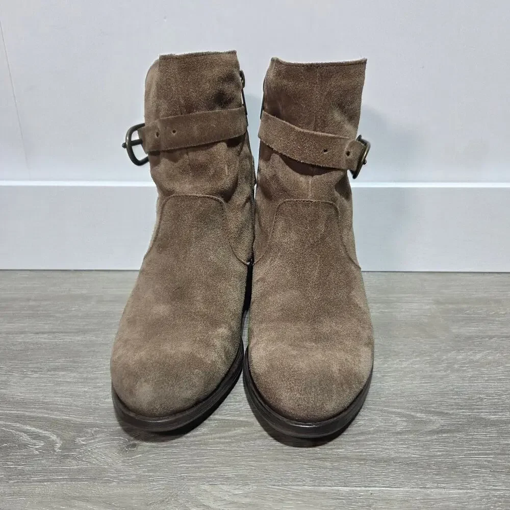 Pikolinos Baqueira Brown Leather Boho Buckle Ankle Boots Size 38 US 8